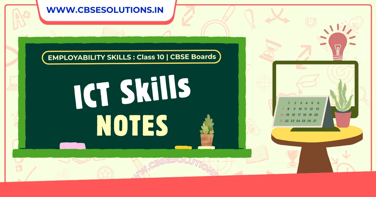 ict skills notes class 12