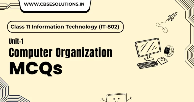 Computer Organization MCQs – Class 11 IT (802) |  🔥 Full Practice & Score 🏆