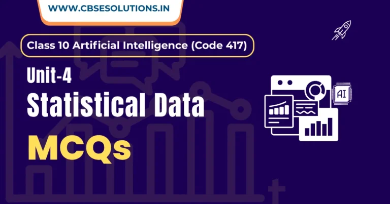 Statistical Data MCQs – Class 10 AI (417) | Quick Practice Guide